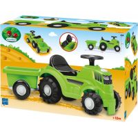 Ecoffier Odrážedlo Traktor s vlekem zelené 3