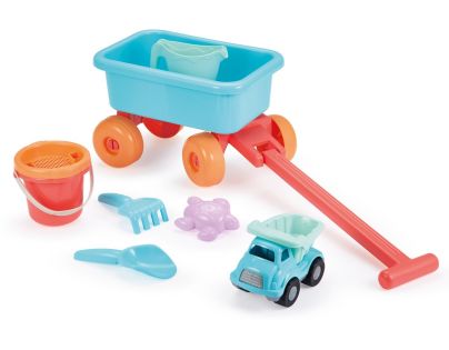 Ecoiffier E 0524 Vozík s konvičkou a setem na písek