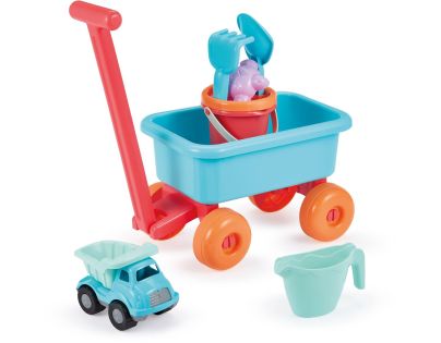 Ecoiffier E 0524 Vozík s konvičkou a setem na písek
