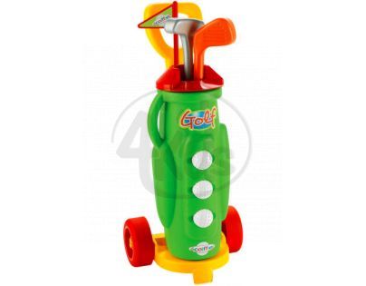 Ecoiffier E 0740 - Golfový vozík s holemi a míčky