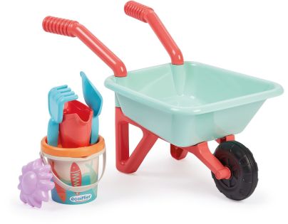 Ecoiffier Kolečko s konvičkou, kyblíčkem a příslušenstvím