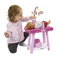 Ecoiffier Nursery Židlička, vanička a přebalovací pult pro panenky 3