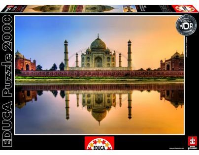 Educa Puzzle HDR Taj Mahal Indie 2000 dílků