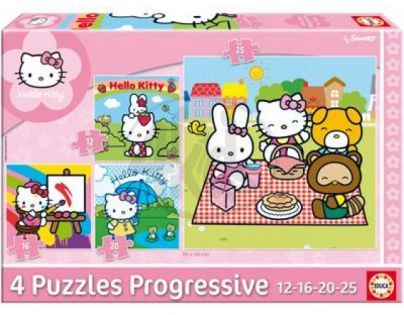 Puzzle Hello Kitty, čtyři motivy