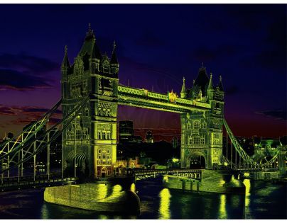 Educa Puzzle Neon Noční Londýn Tower Bridge 1000 dílků