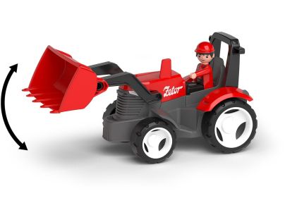 Efko ECO MultiGO Červený traktor Zetor s radlicí, figurka Igráček