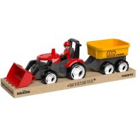 Efko ECO MultiGO Červený traktor Zetor s radlicí, vlek, Igráček