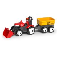 Efko ECO MultiGO Červený traktor Zetor s radlicí, vlek, Igráček 2