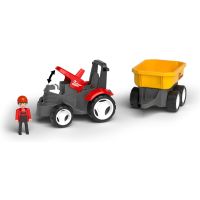 Efko ECO MultiGO Červený traktor Zetor s radlicí, vlek, Igráček 5