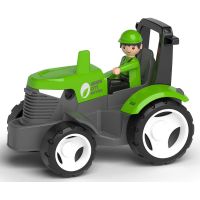 EFKO ECO MultiGO Zelený traktor s vidlemi, paleta, koš, Igráček 4