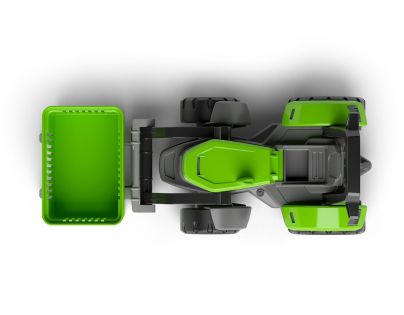 EFKO ECO MultiGO Zelený traktor s vidlemi, paleta, koš, Igráček