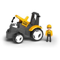 EFKO ECO MultiGO Žlutý traktor s radlicí, figurka Igráček 5
