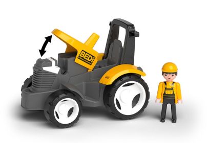 EFKO ECO MultiGO Žlutý traktor s radlicí, figurka Igráček