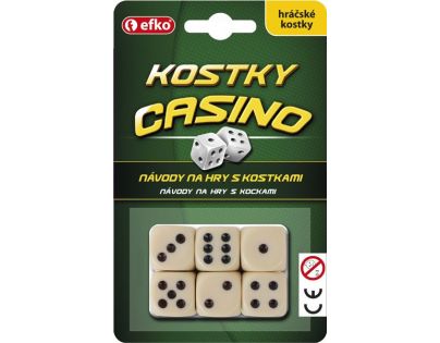 Efko Hrací kostky Casino keramické