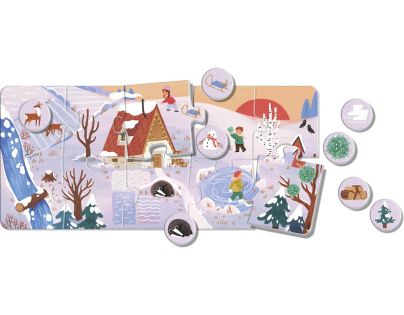 EFKO KukiKuk – Véééliké puzzle loto Roční období