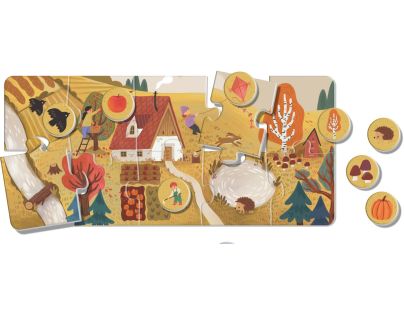 EFKO KukiKuk – Véééliké puzzle loto Roční období