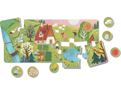 EFKO KukiKuk – Véééliké puzzle loto Roční období