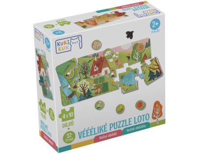 EFKO KukiKuk – Véééliké puzzle loto Roční období
