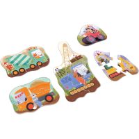 EFKO KukiKuk – Véééliké puzzle Stavební stroje 2