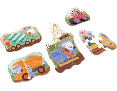 EFKO KukiKuk – Véééliké puzzle Stavební stroje