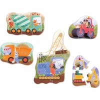 EFKO KukiKuk – Véééliké puzzle Stavební stroje 3