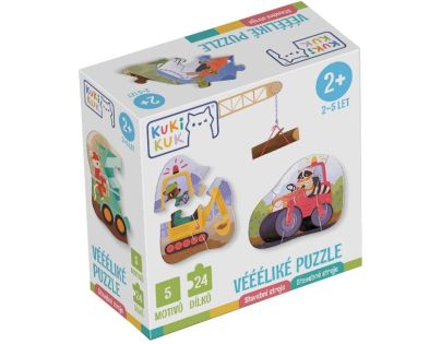 EFKO KukiKuk – Véééliké puzzle Stavební stroje