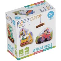 EFKO KukiKuk – Véééliké puzzle Stavební stroje 4