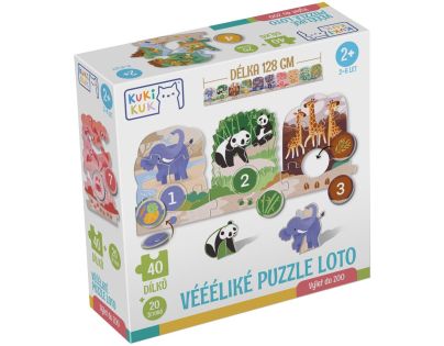 EFKO KukiKuk – Veliké puzzle loto Výlet do ZOO