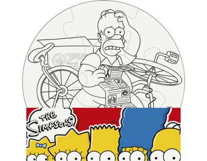 Efko Puzzle The Simpsons Vymaluj si kruh