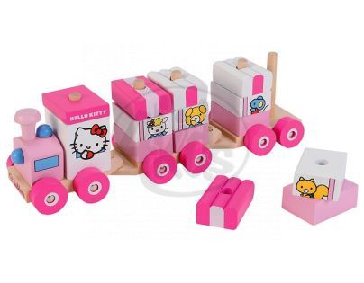 Eichhorn S 3130 - Dřevěný  vláček Hello Kitty