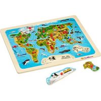 Eichhorn Dřevěné puzzle s mapou světa 2