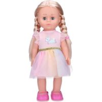 Wiky Eliška chodící panenka 41 cm růžové šaty - Poškozený obal