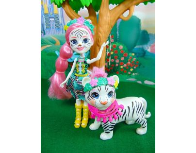 Enchantimals panenka s velkým zvířátkem Tadley Tiger a Kitty