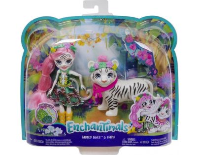 Enchantimals panenka s velkým zvířátkem Tadley Tiger a Kitty