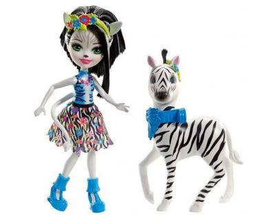 Enchantimals panenka s velkým zvířátkem Zebra