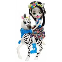 Enchantimals panenka s velkým zvířátkem Zebra 2