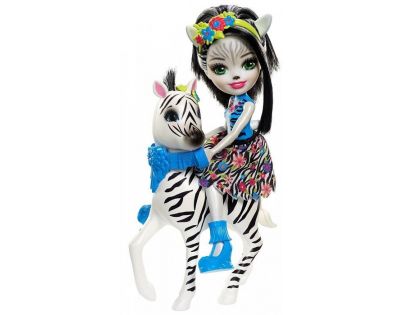 Enchantimals panenka s velkým zvířátkem Zebra