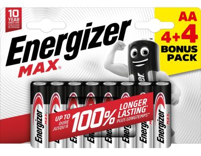 Energizer MAX AA 4+4 zdarma - Poškozený obal