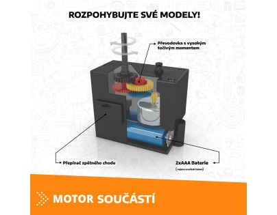 Engino Creative Builder 50 modelů s motorkem