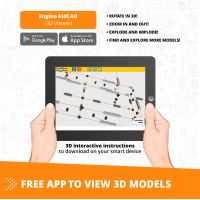 Engino Mega Builds Raketoplán Challenger 3