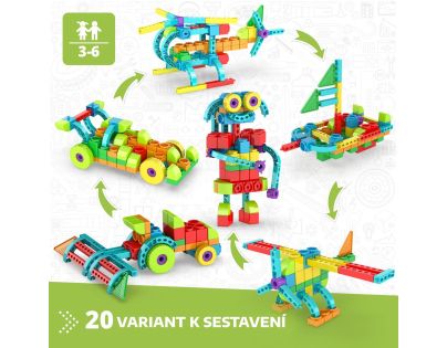 Engino STEM Qboidz Starter Set 1175 dílků