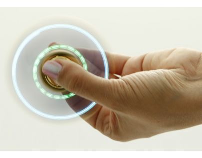 Ep Line Spinner Finger Neon se světlem Tyrkysovo červená