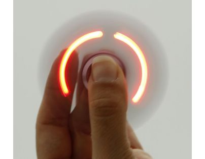Ep Line Spinner kovový se světlem Stříbrný