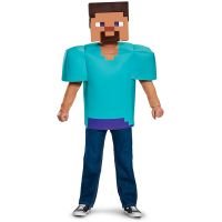 Epee Dětský kostým Minecraft Steve 124 - 135 cm - Poškozený obal