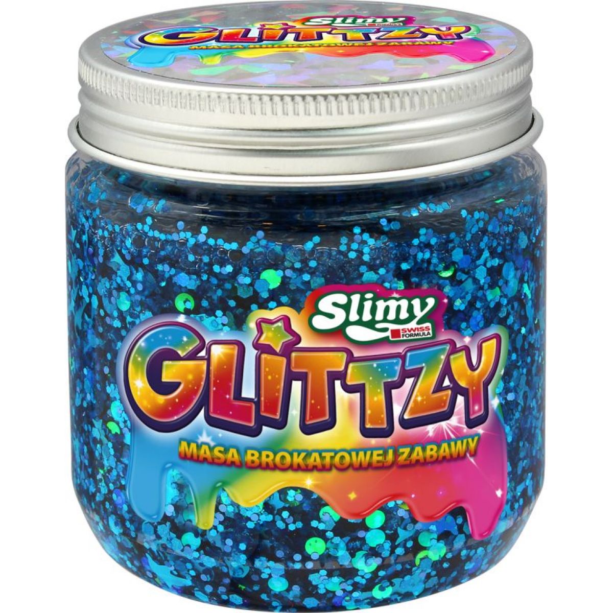 Epee Slimy Glittzy 240 g modrá