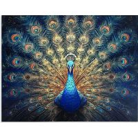 Epee Wooden puzzle Charming peacock A2