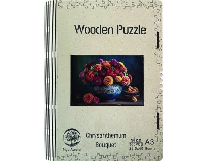 Epee Wooden puzzle Chrysanthemum Bouquet A3