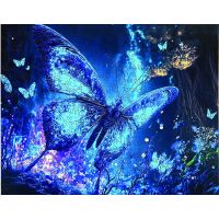 Epee Wooden puzzle Fluorescent Butterfly A3