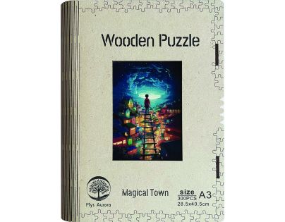 Epee Wooden puzzle Magical Town A3