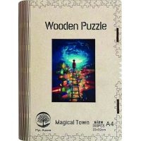 Epee Wooden puzzle Magical Town A4 2